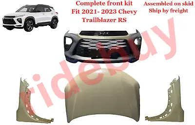 For 2021 2022 2023 Chevy Trailblazer RS Front Bumper + Hood Steel + Pair Fenders • $1699.97