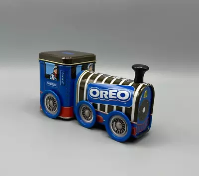 Oreo Cookie Nabisco Inc 1997 Collectible Train Tin Can Metal Decorative • $22.99