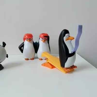 Penguins Of Madagascar McDonalds Happy Meal Toys X4 From 2014 • £2.50