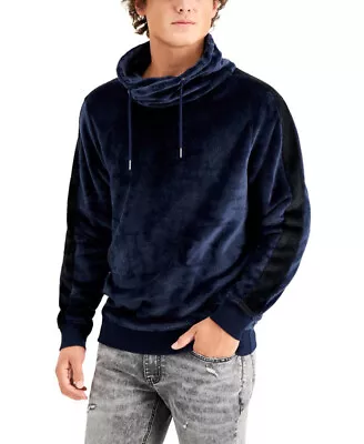 INC International Concepts Men's Funnel-Neck Fleece Pullover (Basic Navy XS) • $3.52