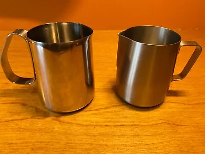 BREVILLE & IKEA 16-oz Milk Frothing Cups/Pitchers Stainless Steel  (2-pc) • $12