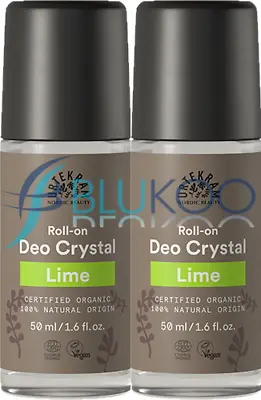 £11.12 • Buy Urtekram Crystal Deodorant Roll On Lime Organic - 50ml (Pack Of 2)