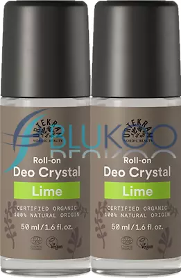 £11.12 • Buy Urtekram Crystal Deodorant Roll On Lime Organic - 50ml (Pack Of 2)
