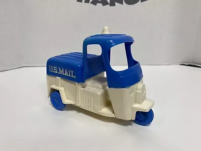 Vintage GAY Plastic U.S. Mail Truck Toy Cushman Scooter Vehicle • $47.59