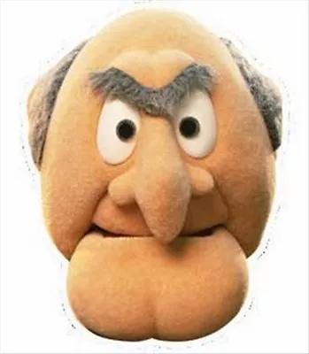 Statler From The Muppet Show Official Single Fun Disney CARD Party Face Mask • $5.04