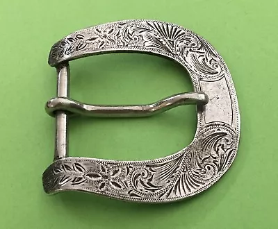 Vintage Early Antique McCabe Signed MCS Sterling Silver Ranger Belt Buckle • $295