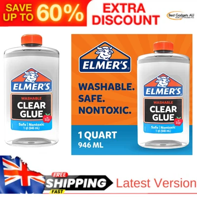 $30.24 • Buy Elmers Slime Liquid PVA Glue, Great For Making Slime, Washable, 946ml (2024691)