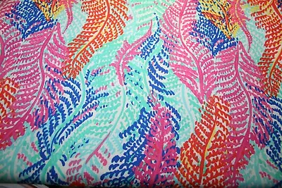Lilly Pulitzer Fabric ~ ELECTRIC FEEL~ 100% Dobby Cotton~ 18  By 18” NEW • $12.99
