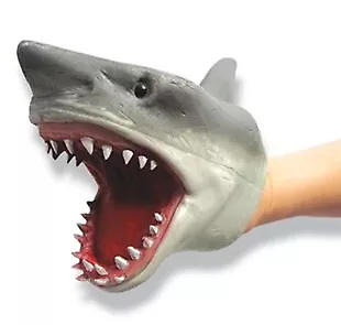 Thermoplastic Rubber Shark Hand Puppet • $10.99