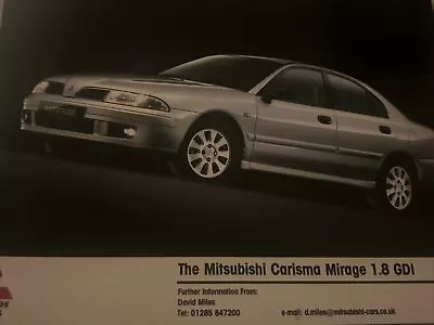 Mitsubishi Carisma Mirage 1.8 GDi Car Promo Press Release Photo Freepost • $4.66