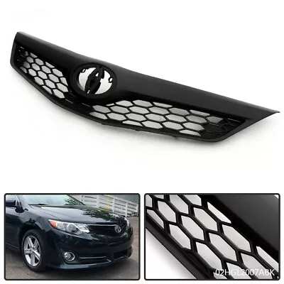 Fit For 2012-2014 Toyota Camry SE XSE 4-Door Front Upper Grille Grill Black USA • $33.35