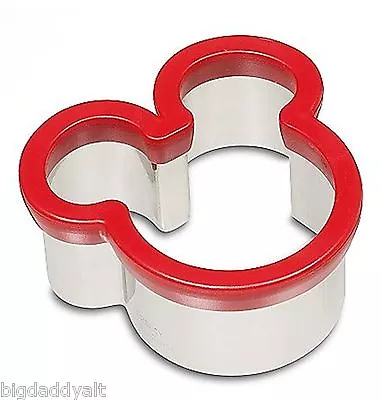 New Disney Parks Mickey Mouse Red Icon Ears Kitchen Sandwich Cookie Cutter • $19.96