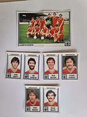 Aberdeen Panini Football81 UNUSED Stickers X5 Inc Complete Teamgroup • £0.99