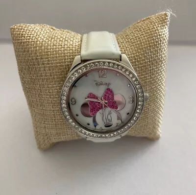 Minnie Mouse With Pink Bow Gemstones Watch Disney Watch • $30