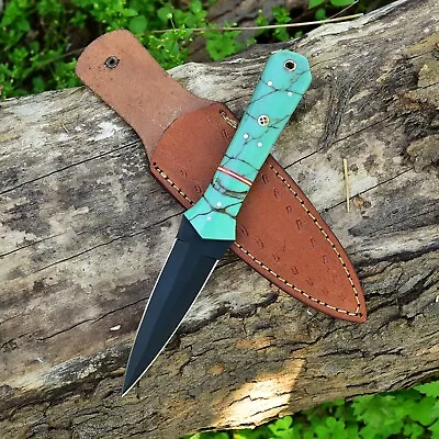 $25.46 • Buy Handmade D2 Tool Blade V42 Military Hunting Double-edged Dagger Knife Stiletto