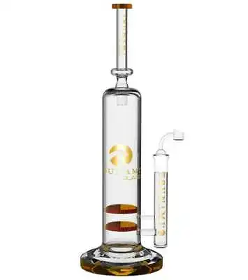 Tsunami 15″ Double Honeycomb Glass Water Pipe - Choose Color • $137.46