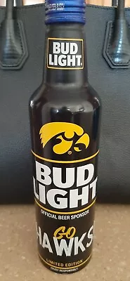 $10 • Buy Iowa Hawkeye Special Edition Bud Light Aluminum Beer Bottle. FREE SHIPPING