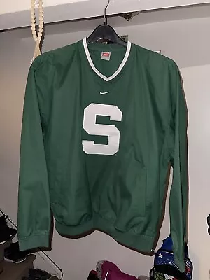 Vintage Nike Michigan State University Pullover Jacket Size Large • $50