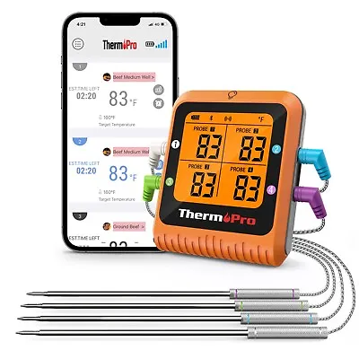 ThermoPro TP930 500FT Wireless Meat Thermometer Bluetooth Meat Thermometer • $48.99