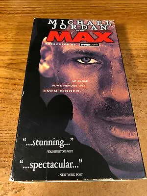 Michael Jordan Max VHS VCR Video Tape Used Movie Basketball  Biography • $6.85