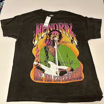 NEW Urban Outfitters Jimi Hendrix Are You Experienced Band T-shirt Large Black • $24.99