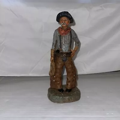 Michael Garman Cowboy Sculpture 1986 Painted Signed ( RARE) • $85.99