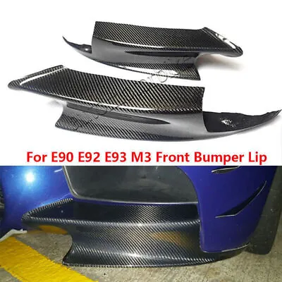 For 2007~13 Bmw E90 E92 E93 M3 Carbon Fiber Front Splitter Bumper Spoiler Lip Us • $59.98