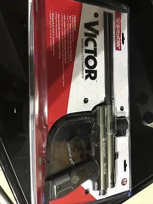 New Kingman Spyder Victor Semi-Auto Paintball Gun - Olive Green • $85