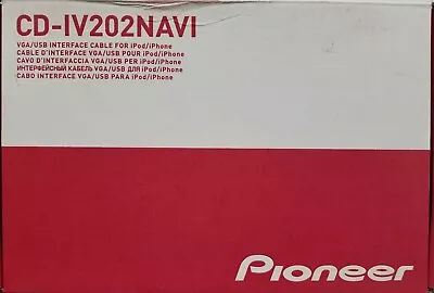 Pioneer CD-IV202NAVI VGA Interface Cable Kit IPhone 5 & 6 For Select Receivers • $17