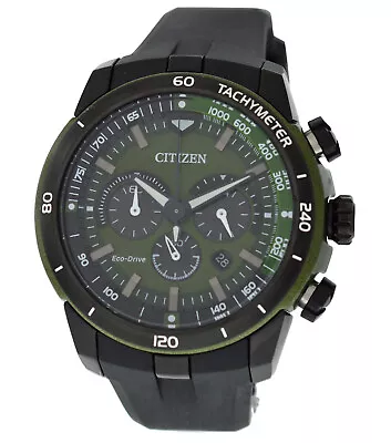 Citizen Eco-Drive Ecosphere GN-4W-S Chronograph Date Steel 47MM Men Quartz Watch • $170