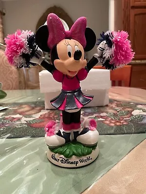 Minnie Mouse Ceramic Cheerleader Figurine With PomPoms And Motion • $40