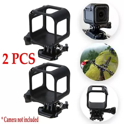 2 PCS Low Profile Frame Mount Protective Housing Case For GoPro Hero 4 5 Session • $11.85