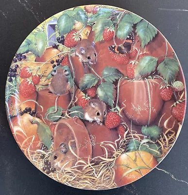 Decorative Plate Mice Garden Guests Barbara Mitchell Banbury Mint Coalport • £10