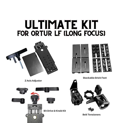 $79.99 • Buy Ortur LU2-4 LF Model Upgrade Kit | Z Axis, Belt Tensioners, Brick Feet