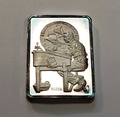 32.1 Gm .925 Silver Bar - Norman Rockwell Adventure - Hamilton Mint - SKU-F6508 • $42