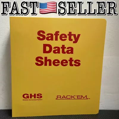 SDS Binder - Safety Data Sheets Formally MSDS Binder GHS Yellow • $32.08