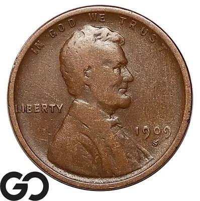 1909-S Lincoln Cent Wheat Penny Choice Fine Better Date • $55