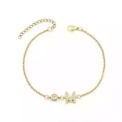 Initial  M  Chain Bracelet Diamond 2Ct Lab Created Round 14K Yellow Gold Plated • $129.49