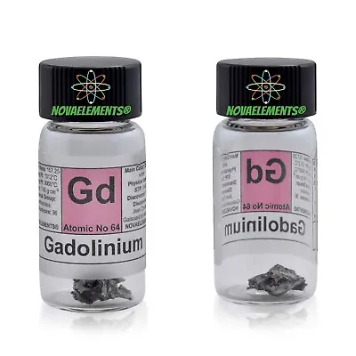 1 Gram 9995% Gadolinium Metal Element 64 GD IN Vial With Record • $12.53