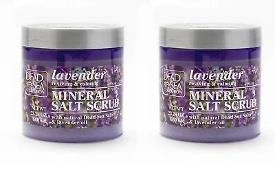 £9.99 • Buy 2 X Dead Sea Collection Lavender Oil Mineral Salt Natural Bath Body Scrub Large.