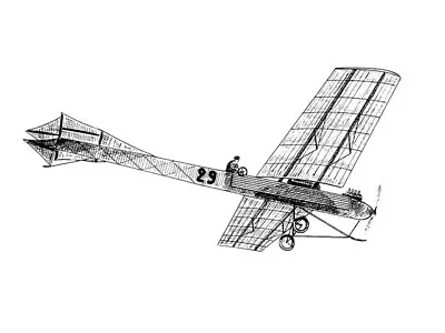 Antoinette Rubber Power 47  Wingspan R/C Model Airplane Printed Plans &Templates • $25