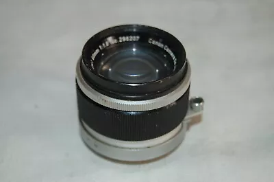 Canon 1.8/50 Mm Chrome Rangefinder Lens. 39mm Mount (LTM) Caps. 296207. UK Sale • £0.99