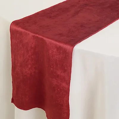 WINE 12x107  Premium Velvet Table Runner Wedding Reception Linens Decorations • $4.37