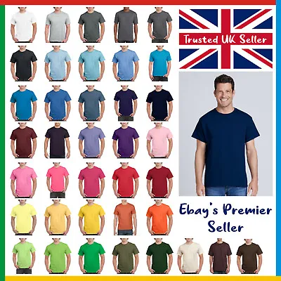 Clearance - Mens Plain T-Shirt / Gildan Ultra Cotton Tee / Popular Heavy Blank • £7.95