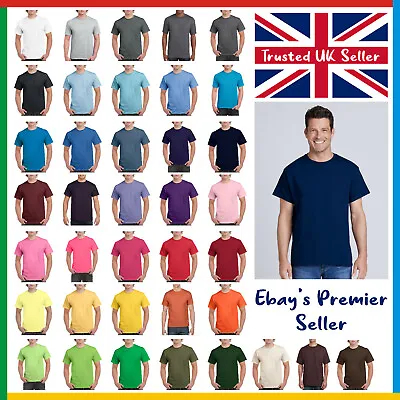 £2.65 • Buy Mens Plain T-Shirt / Gildan Ultra Cotton Tee / New Popular Heavy Blank T Shirt