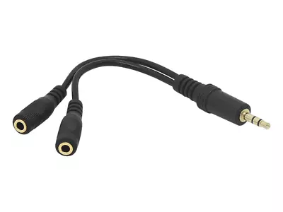 New 3.5mm Mini Male Jack To 2x Jack Socket Female Splitter Extension Cable 1019 • £6.03