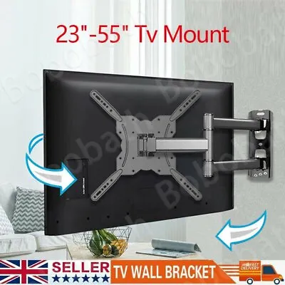 Full Motion TV Wall Mount Swivel Bracket 32 40 42 47 55 Inch LED LCD Flat Screen • £12.81