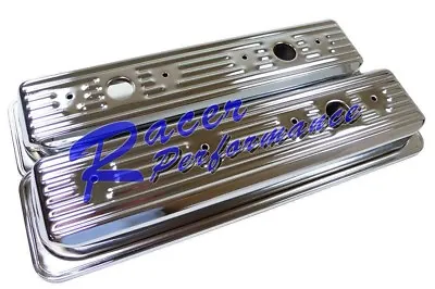 SBC Small Block Chevy Center Bolt Chrome Valve Covers Vortec 5.0 5.7 Short 87up • $69.96