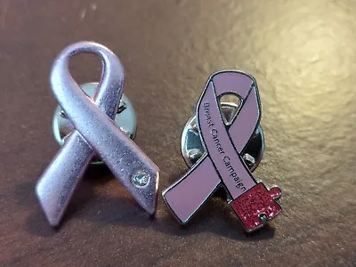 2 Breast Cancer Pins. Pink Ribbon Pins • £3.99