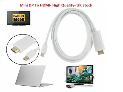 Mini DP Display Port To Hdmi ThunderBolt Cable Adapter For MacBook Air Pro UK • £4.89